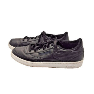 Reebok Club C 85 1Y3501 Sneaker Shoes Black Size 11M Leather Low Top Classic